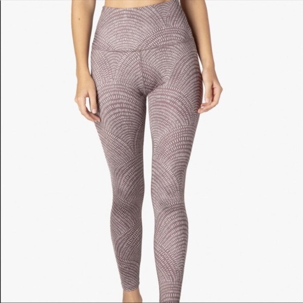 Beyond Yoga Lux Etched Fans High Rise Leggings Size Small